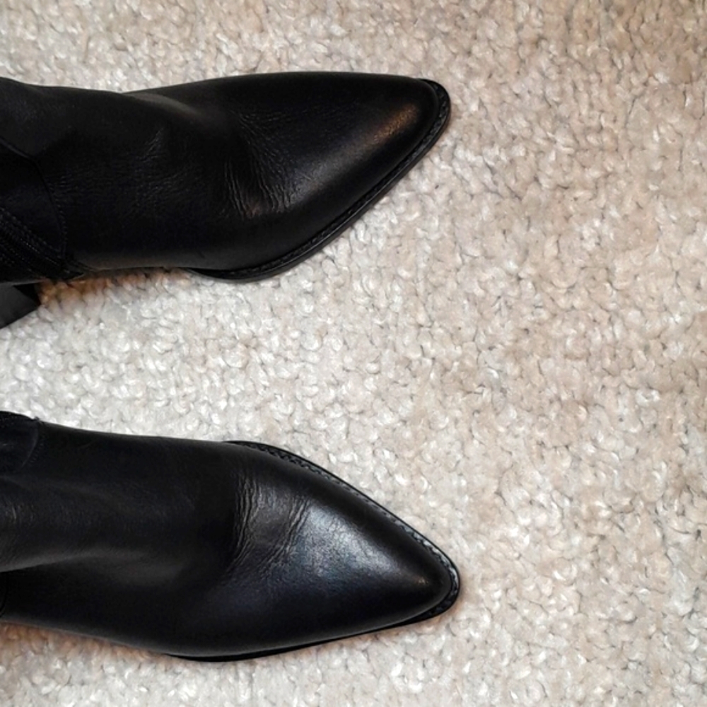 ZARA BLACK ANKLE BOOTS SIZE 8 - Picture 4 of 16